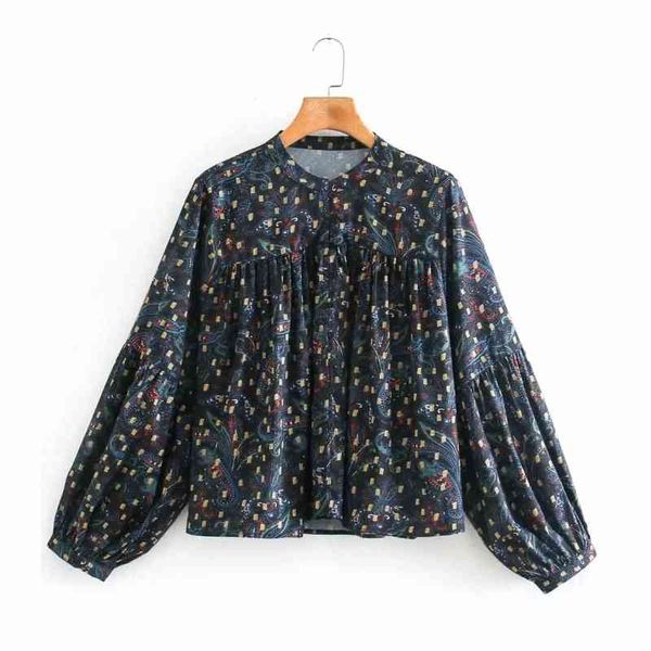 spring women vintage printing loose blouse female lantern sleeve shirt casual lady stand collar blusas s8362 210430, White
spring women vintage printing loose blouse female lantern sleeve shirt casual lady stand collar blusas s8362 210430, White