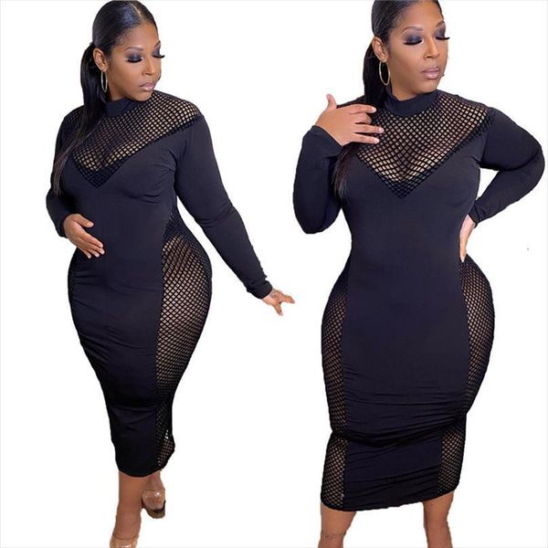 wholesale plus size black womens dress fashion streetwear mesh patchwork maxi dresses women party birthday outfits dropshipping, Black;gray
wholesale plus size black womens dress fashion streetwear mesh patchwork maxi dresses women party birthday outfits dropshipping, Black;gray