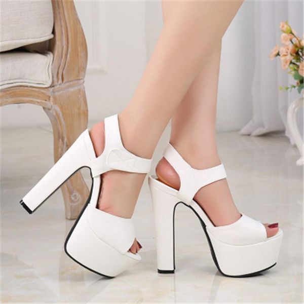 dress shoes summer sandals women fashion 14cm thick-soled platform work nightclub heaven high heel pumps black white 34-39
dress shoes summer sandals women fashion 14cm thick-soled platform work nightclub heaven high heel pumps black white 34-39