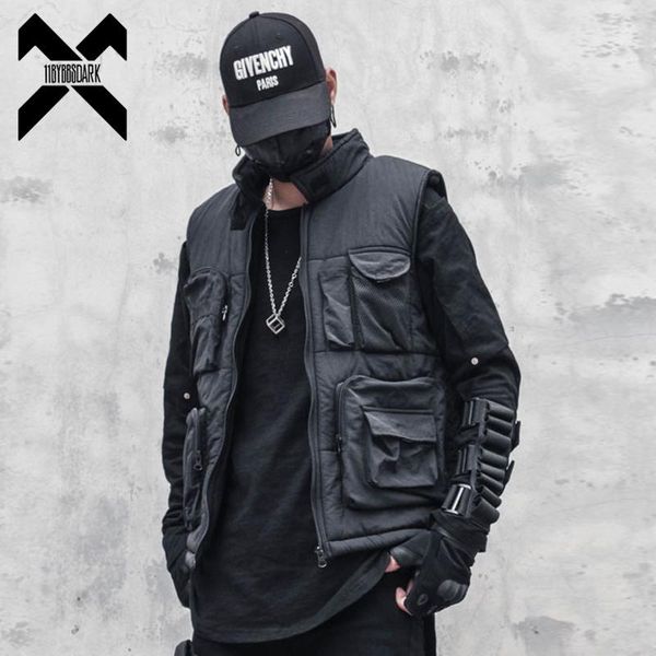 men's vests 11 bybb's dark 2021 winter thick cargo vest men functional warm fleece coat sleeveless jacket casual techwear wb345, Black;white
men's vests 11 bybb's dark 2021 winter thick cargo vest men functional warm fleece coat sleeveless jacket casual techwear wb345, Black;white