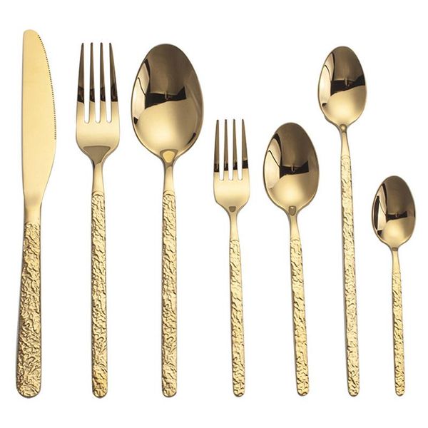 pcs cutlery knife and fork european embossed western tableware retro stainless steel spoon dinnerware sets
pcs cutlery knife and fork european embossed western tableware retro stainless steel spoon dinnerware sets