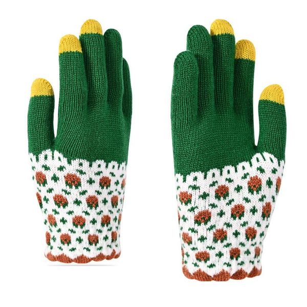 five fingers gloves korean jacquard warm and sweet cute touch screen in autumn winter., Blue;gray
five fingers gloves korean jacquard warm and sweet cute touch screen in autumn winter., Blue;gray