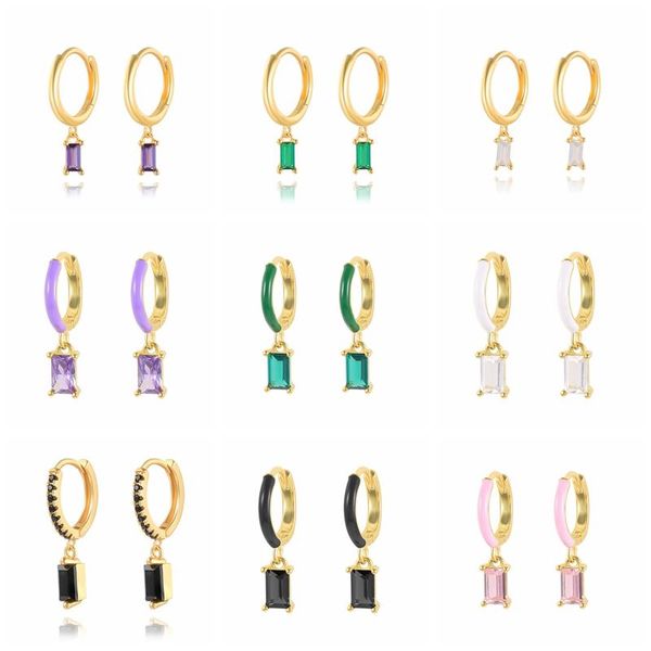 hoop & huggie canner square black purple green zircon enamel earrings for women 925 sterling silver pendiente jewelry 2021 trend, Golden;silver
hoop & huggie canner square black purple green zircon enamel earrings for women 925 sterling silver pendiente jewelry 2021 trend, Golden;silver