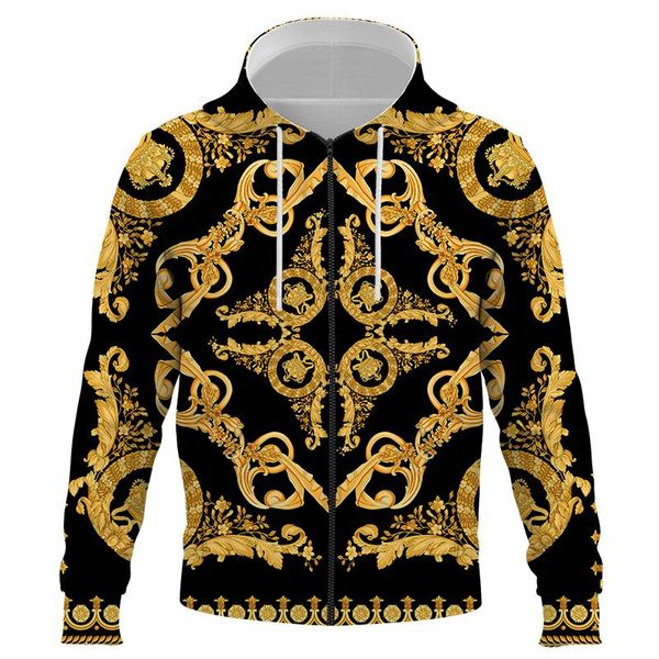 men's hoodies & sweatshirts 2021 brand zipper golden flower jacket men hooded sweatshirt pullover for male hoody man, Black
men's hoodies & sweatshirts 2021 brand zipper golden flower jacket men hooded sweatshirt pullover for male hoody man, Black