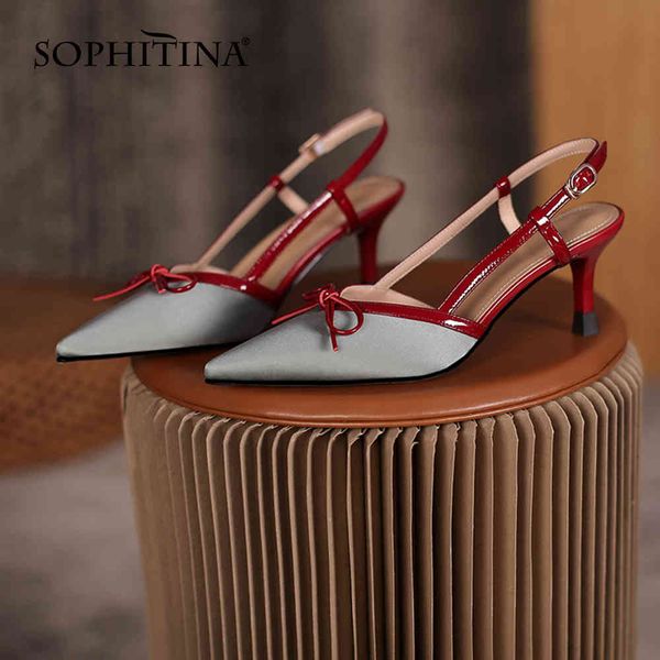 sophitina sweet style women thin high heels pumps butterfly-knot dress silk summer pointed toe shoes fo50 210513, Black
sophitina sweet style women thin high heels pumps butterfly-knot dress silk summer pointed toe shoes fo50 210513, Black