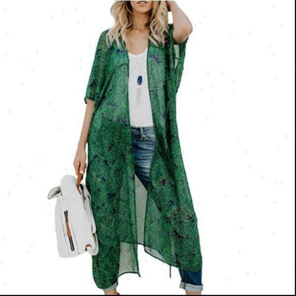 women womens blouses chiffon kimono cardigan sheer leaves printed loose long ladies beach cover up boho, White
women womens blouses chiffon kimono cardigan sheer leaves printed loose long ladies beach cover up boho, White