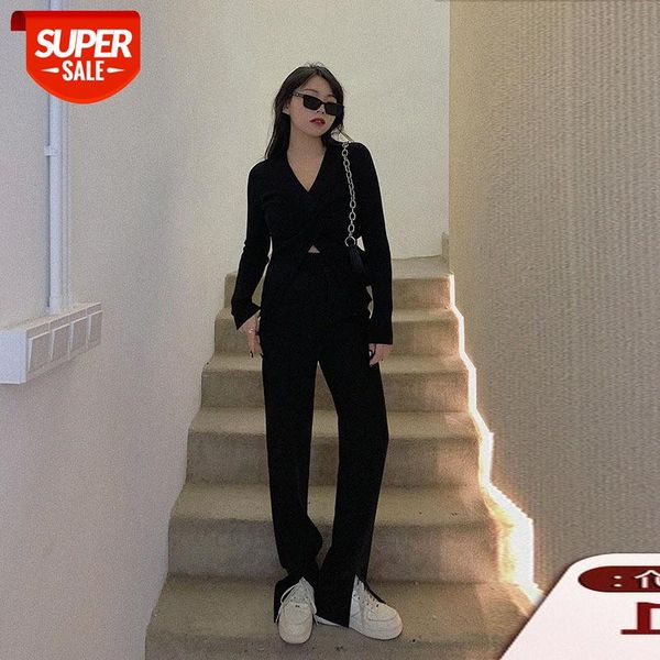 street loose casual temperament long irregular waist black split pants #hy1n, Black;white
street loose casual temperament long irregular waist black split pants #hy1n, Black;white