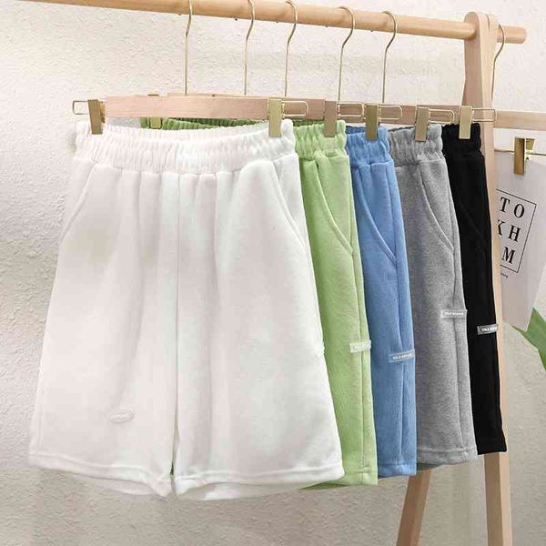 summer loose solid letter shorts women bf wide-leg knee-length pants harajuku casual sweatpants all-match students 210603, White;black
summer loose solid letter shorts women bf wide-leg knee-length pants harajuku casual sweatpants all-match students 210603, White;black