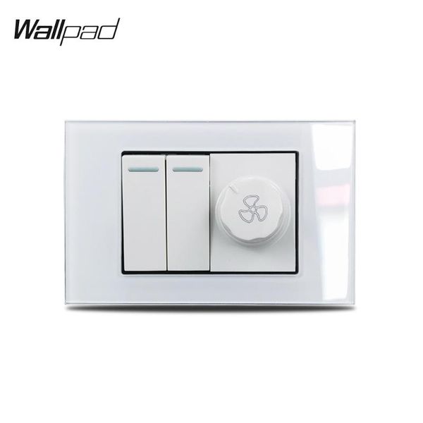 smart home control 118*75mm fan and 2 button wall switch wallpad white glass gang 1 way with rotary speed
smart home control 118*75mm fan and 2 button wall switch wallpad white glass gang 1 way with rotary speed