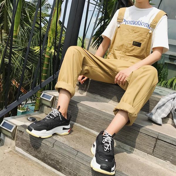 men's pants male high streetwear hip hop harem pant straight overalls fashion casual bib jumpsuits trousers, Black
men's pants male high streetwear hip hop harem pant straight overalls fashion casual bib jumpsuits trousers, Black