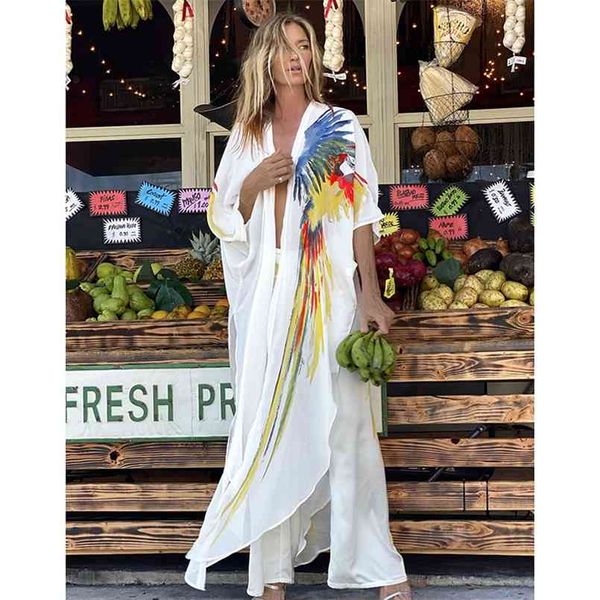 bohemian dress chiffon bikini cover up kaftan white plus size kimono beachwear print tunic for beach swimsuit 210722, White;black
bohemian dress chiffon bikini cover up kaftan white plus size kimono beachwear print tunic for beach swimsuit 210722, White;black