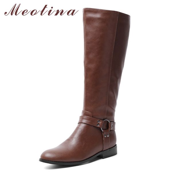winter riding boots women zipper flat knee high pu leather round toe tall shoes lady autumn plus size 34-43 210517, Black
winter riding boots women zipper flat knee high pu leather round toe tall shoes lady autumn plus size 34-43 210517, Black