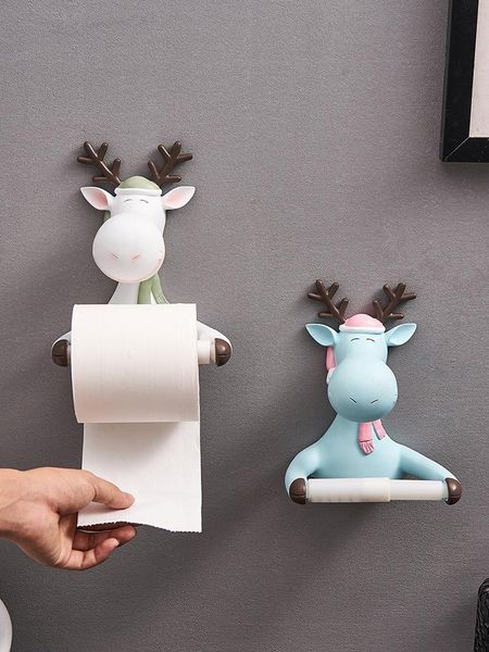 luxury creative cartoon deer wall-mounted household kitchen bathroom resin toilet paper towel rack roll decoration tissue boxes & napkins
luxury creative cartoon deer wall-mounted household kitchen bathroom resin toilet paper towel rack roll decoration tissue boxes & napkins