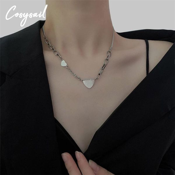 chains cosysail heart pendant necklace harajuku style stainless steel collares hip hop gothic jewelry for women girl 2021, Silver
chains cosysail heart pendant necklace harajuku style stainless steel collares hip hop gothic jewelry for women girl 2021, Silver