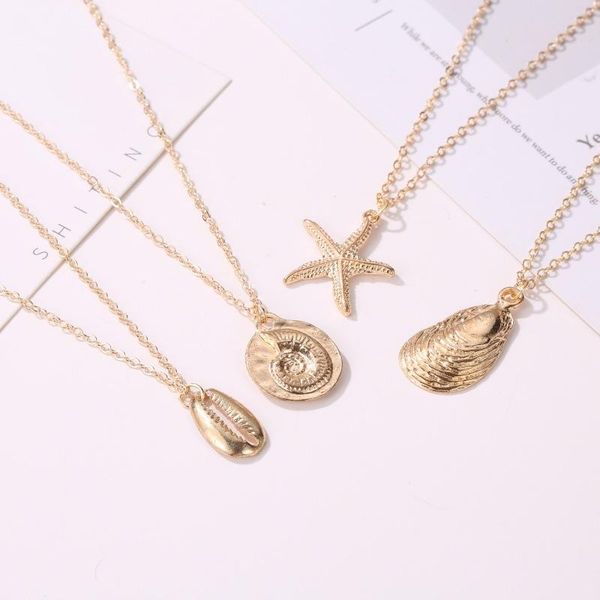 pendant necklaces conch shell starfish necklace sea beach for women charm statement choker summer jewelry bohemian, Silver
pendant necklaces conch shell starfish necklace sea beach for women charm statement choker summer jewelry bohemian, Silver