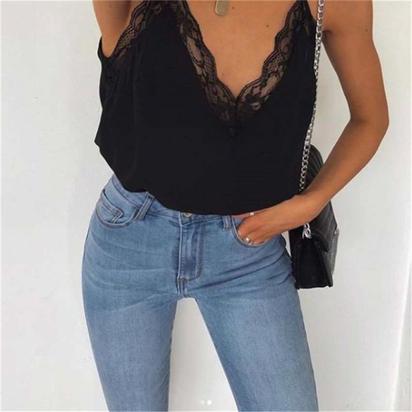 women's t-shirt summer lace camis women fashion solid hollow out regular short blusas female, White
women's t-shirt summer lace camis women fashion solid hollow out regular short blusas female, White