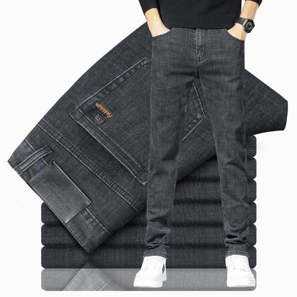 men's jeans 2021 autumn winter fall fashion men business casual stretch loose straight brand clothing, Blue
men's jeans 2021 autumn winter fall fashion men business casual stretch loose straight brand clothing, Blue