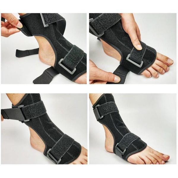 night foot drop orthosis brace aluminum ankle plantar fasciitis splint support with strap supports, Blue;black
night foot drop orthosis brace aluminum ankle plantar fasciitis splint support with strap supports, Blue;black