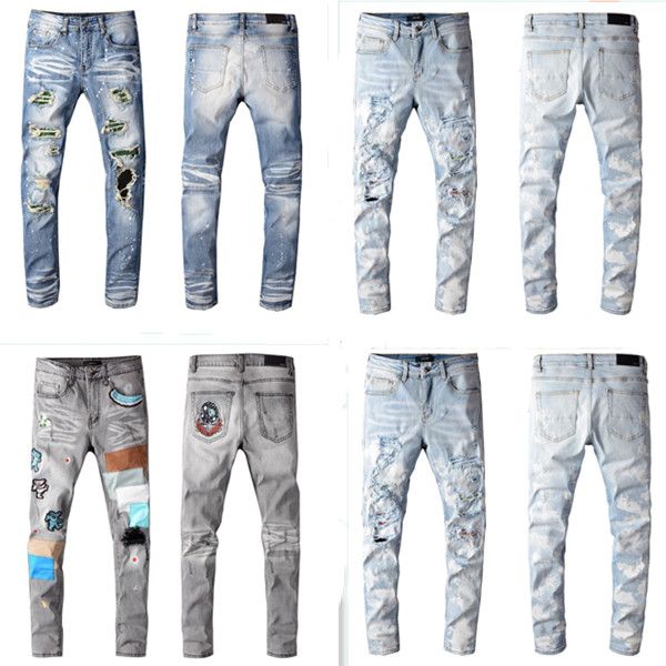 mens jeans men jean hip hop pants street trend zipper chain decoration ripped rips stretch black fashion slim fit washed motocycle denim pan, Blue
mens jeans men jean hip hop pants street trend zipper chain decoration ripped rips stretch black fashion slim fit washed motocycle denim pan, Blue
