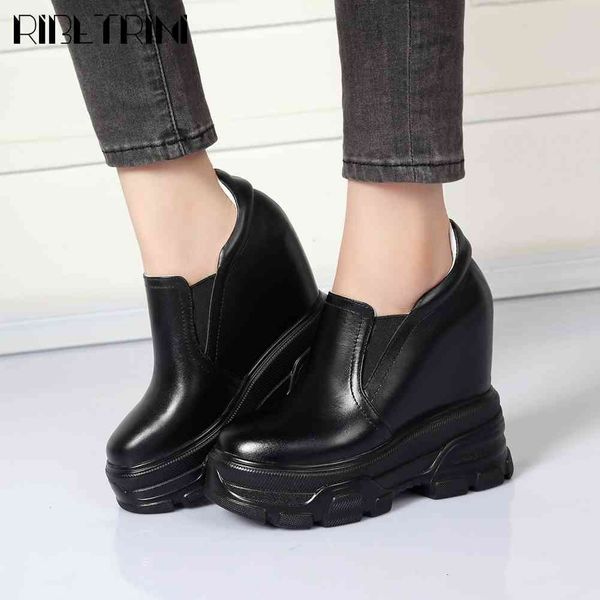 sandals fashion genuine leather female round toe increasing height slip on office shoes women spring pumps, Black
sandals fashion genuine leather female round toe increasing height slip on office shoes women spring pumps, Black