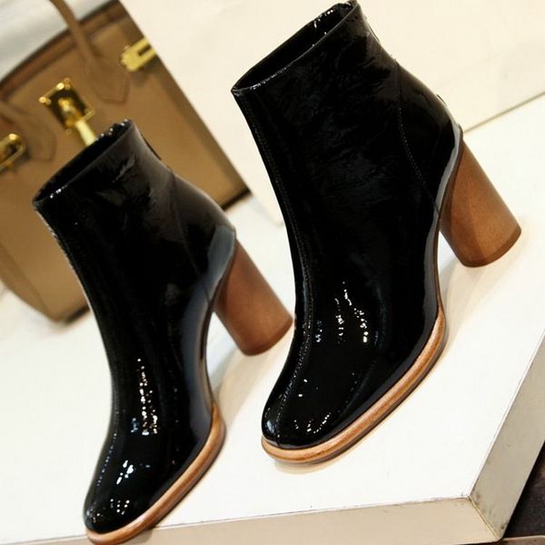 soft leather short boots woman autumn/winter shoes square toe women thick heel ankle boot fashion footware black khaki
soft leather short boots woman autumn/winter shoes square toe women thick heel ankle boot fashion footware black khaki