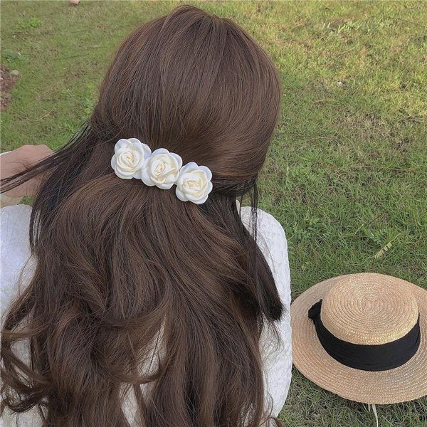hair accessories camellia rose flower hairpins barrettes spring clip solid color side clips women headdress
hair accessories camellia rose flower hairpins barrettes spring clip solid color side clips women headdress