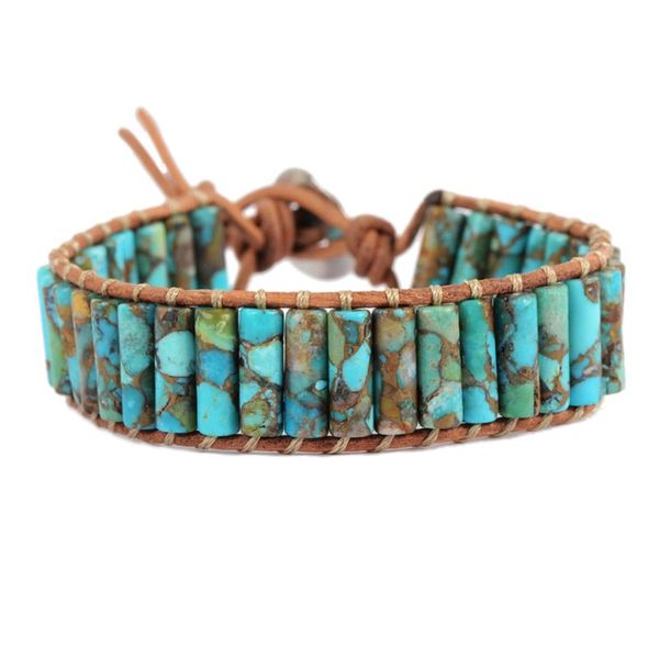 tennis natural turquoises tube beads wrap bracelets unique howlites stones handmade boho leather for women girls drop, Golden;silver
tennis natural turquoises tube beads wrap bracelets unique howlites stones handmade boho leather for women girls drop, Golden;silver