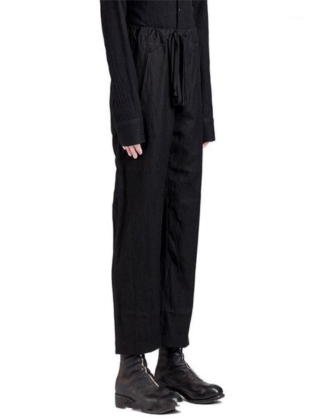 men's pants black fashion loose plus-size hair stylist catwalk linen breathable casual trousers long
men's pants black fashion loose plus-size hair stylist catwalk linen breathable casual trousers long