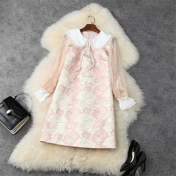 dress fashion peter necklace floral pearls loose sweet dresses women's clothes spring, Black;gray
dress fashion peter necklace floral pearls loose sweet dresses women's clothes spring, Black;gray