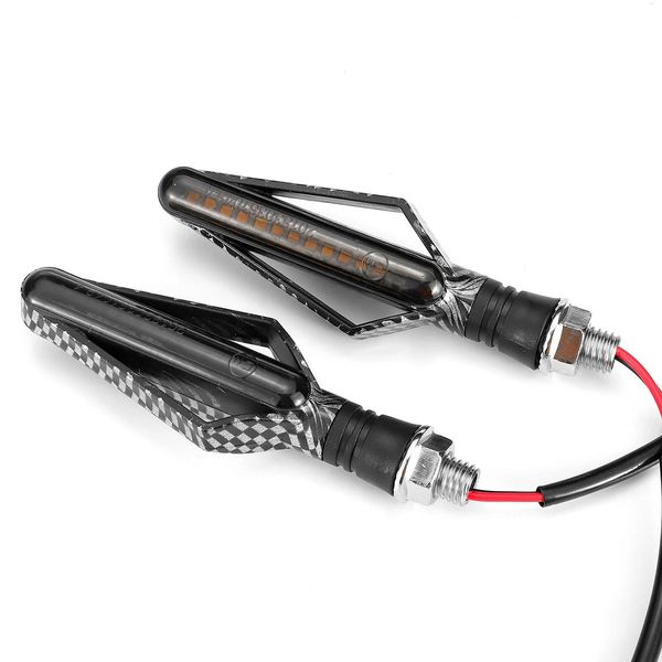 2pcs 12v motorcycle led turn signal flowing lights indicator lamps carbon fiber color shell
2pcs 12v motorcycle led turn signal flowing lights indicator lamps carbon fiber color shell