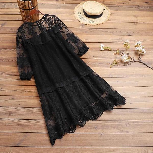 casual dresses autumn women o-neck sundress lace patchwork short sleeve elastic cuff robe fashion elegant vestidos midi dress, Black;gray
casual dresses autumn women o-neck sundress lace patchwork short sleeve elastic cuff robe fashion elegant vestidos midi dress, Black;gray