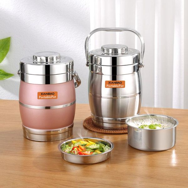 dinnerware sets stainless steel insulated lunch box barrel student female office worker large capacity three-layer pot bento
dinnerware sets stainless steel insulated lunch box barrel student female office worker large capacity three-layer pot bento