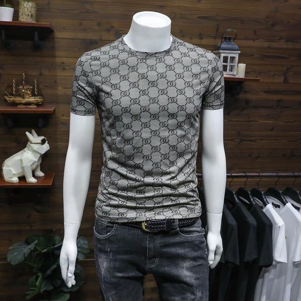 men's t-shirts european station summer fashion brand silky short sleeve t-shirt round neck full body printed mercerized cotton half, White;black
men's t-shirts european station summer fashion brand silky short sleeve t-shirt round neck full body printed mercerized cotton half, White;black