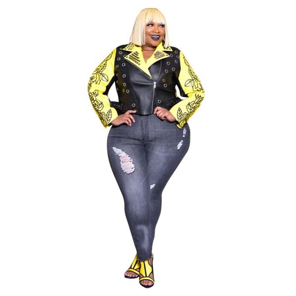 plus size outerwear & coats autumn winter large jackets women's pu rivet printing street wear handsome motorcycle female leather jacket, Black
plus size outerwear & coats autumn winter large jackets women's pu rivet printing street wear handsome motorcycle female leather jacket, Black