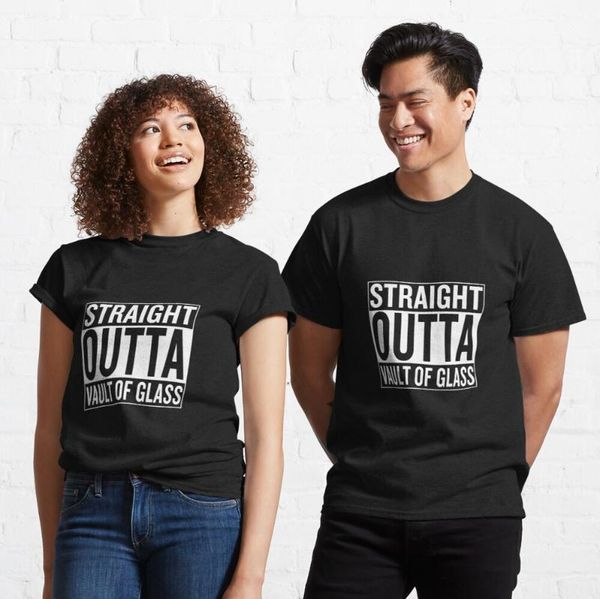 women's t-shirt t shirt women straight outta vault of glass classic, White