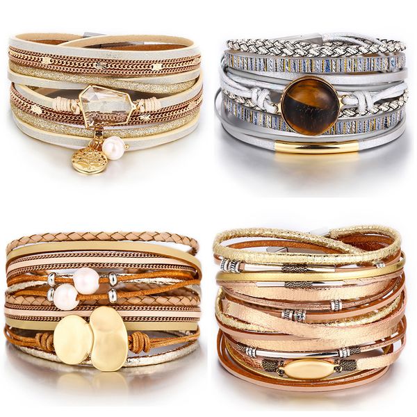 if you new fashion pearl multilayer leather bracelet bangle woman vintage brincos female charm bracelets 2020 pulseira jewelry, Golden;silver
if you new fashion pearl multilayer leather bracelet bangle woman vintage brincos female charm bracelets 2020 pulseira jewelry, Golden;silver