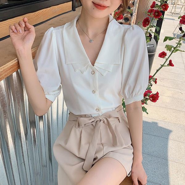 women's tracksuits summer short sleeve commuter style 2021 lantern korean loose minority design light mature shirt, Gray
women's tracksuits summer short sleeve commuter style 2021 lantern korean loose minority design light mature shirt, Gray