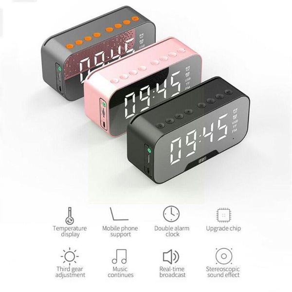other clocks & accessories wireless bluetooth speaker alarm clock multifunction desk radio digital electronic fm cosmetic led mirror alar h3
other clocks & accessories wireless bluetooth speaker alarm clock multifunction desk radio digital electronic fm cosmetic led mirror alar h3