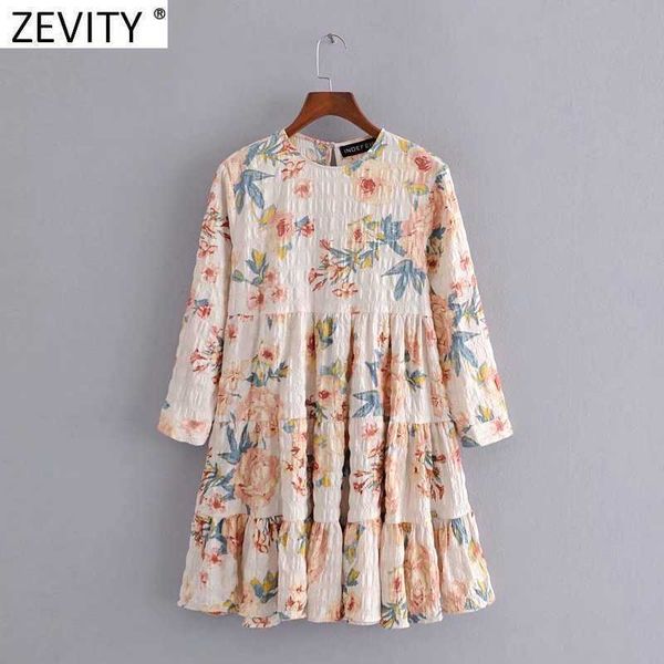 zevity women elegant flower print pleat ruffles mini dress female chic three quarter sleeve casual straight vestidos ds8251 210603, Black;gray
zevity women elegant flower print pleat ruffles mini dress female chic three quarter sleeve casual straight vestidos ds8251 210603, Black;gray