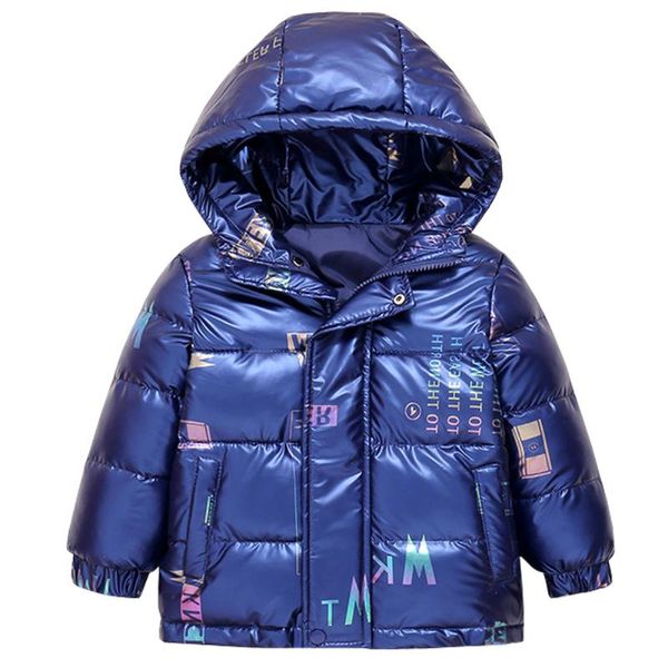 down coat childrens cotton jacket fashion winter duck thick baby girls boys hooded warm glossy outerwear with letters, Blue;gray
down coat childrens cotton jacket fashion winter duck thick baby girls boys hooded warm glossy outerwear with letters, Blue;gray