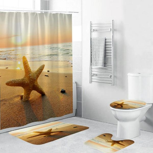 shower curtains sunrise coastal beach scenery bathroom curtain dusk ocean starfish bath non-slip rugs toilet lid cover mat set
shower curtains sunrise coastal beach scenery bathroom curtain dusk ocean starfish bath non-slip rugs toilet lid cover mat set