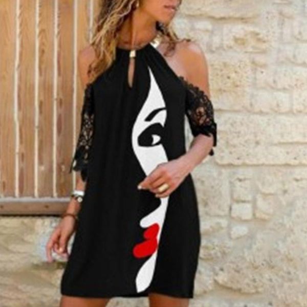 casual dresses women vintage print bohemian off shoulder metal halter mini dress summer daily female beach vestidos, Black;gray
casual dresses women vintage print bohemian off shoulder metal halter mini dress summer daily female beach vestidos, Black;gray