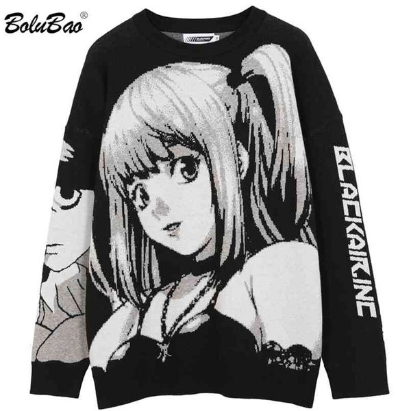 bolubao mens hip hop streetwear harajuku sweater vintage japanese style autumn cotton pullover knitted sweaters male 210813, White;black
bolubao mens hip hop streetwear harajuku sweater vintage japanese style autumn cotton pullover knitted sweaters male 210813, White;black