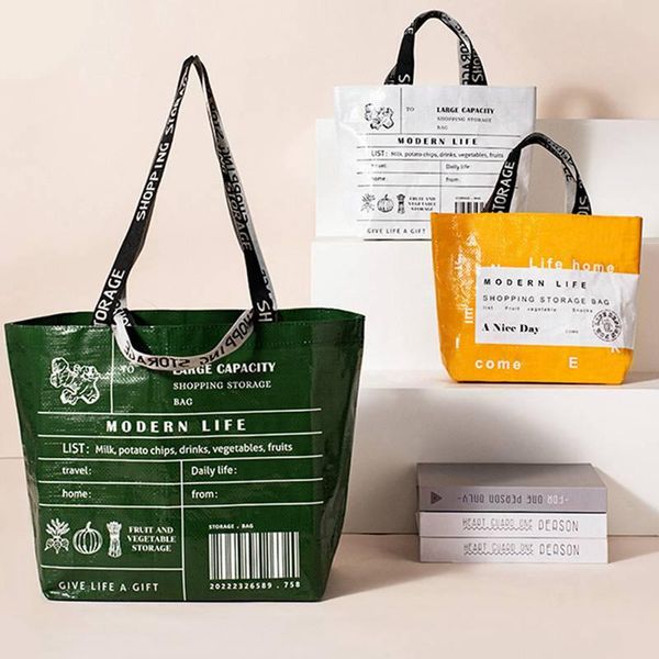 storage bags pp woven stamp bag fashion eco-friendly shopping minimalist reusable handbags portable foldable heavy
storage bags pp woven stamp bag fashion eco-friendly shopping minimalist reusable handbags portable foldable heavy