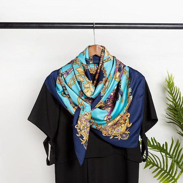 scarves big kerchief silk for women fashion gem screen printing bandana head scarfs female 130*130cm square neck ladies, Blue;gray
scarves big kerchief silk for women fashion gem screen printing bandana head scarfs female 130*130cm square neck ladies, Blue;gray