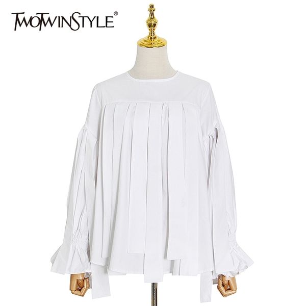 white pleated blouse female o neck long sleeve casual loose shirt for women fashionable clothing spring 210524
white pleated blouse female o neck long sleeve casual loose shirt for women fashionable clothing spring 210524