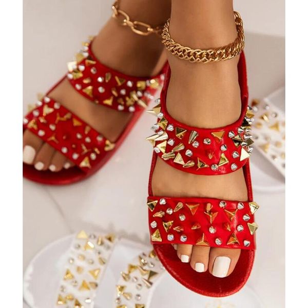 slippers fashion rivet women shoes 2021 summer outdoor beach sandals casual comfortable flat open toe plus size 38-42, Black
slippers fashion rivet women shoes 2021 summer outdoor beach sandals casual comfortable flat open toe plus size 38-42, Black