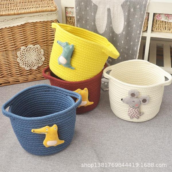 storage baskets hand woven frame toys sundries cotton thread cartoon deskbasket key cosmetics bedside
storage baskets hand woven frame toys sundries cotton thread cartoon deskbasket key cosmetics bedside