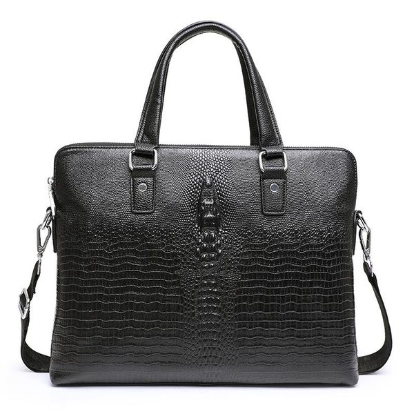 briefcases luxury alligator cow genuine leather business men's briefcase male shoulder bag men messenger lapcomputer
briefcases luxury alligator cow genuine leather business men's briefcase male shoulder bag men messenger lapcomputer