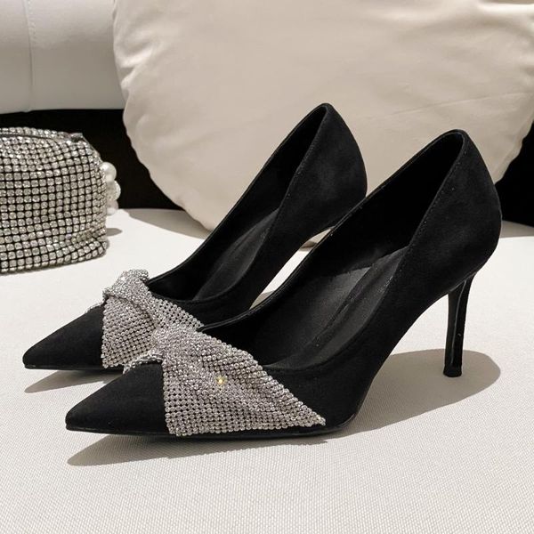 dress shoes pointed toe suede metal mesh slip on pumps women 2021 autumn korean style shallow mouth stiletto high heels, Black
dress shoes pointed toe suede metal mesh slip on pumps women 2021 autumn korean style shallow mouth stiletto high heels, Black